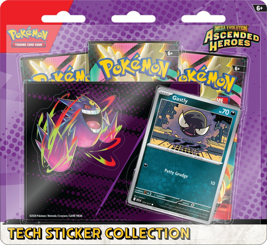 Pokemon Mega Evolution Ascended Heroes Tech Sticker Collection (2026)